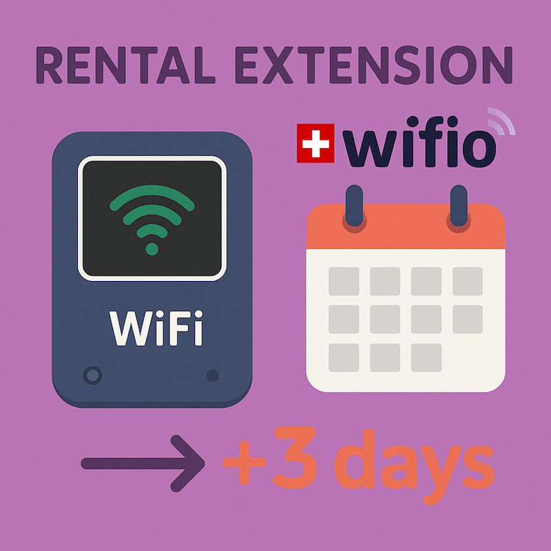 wifio pocket wifi and esim switzerland, europe global rental extension