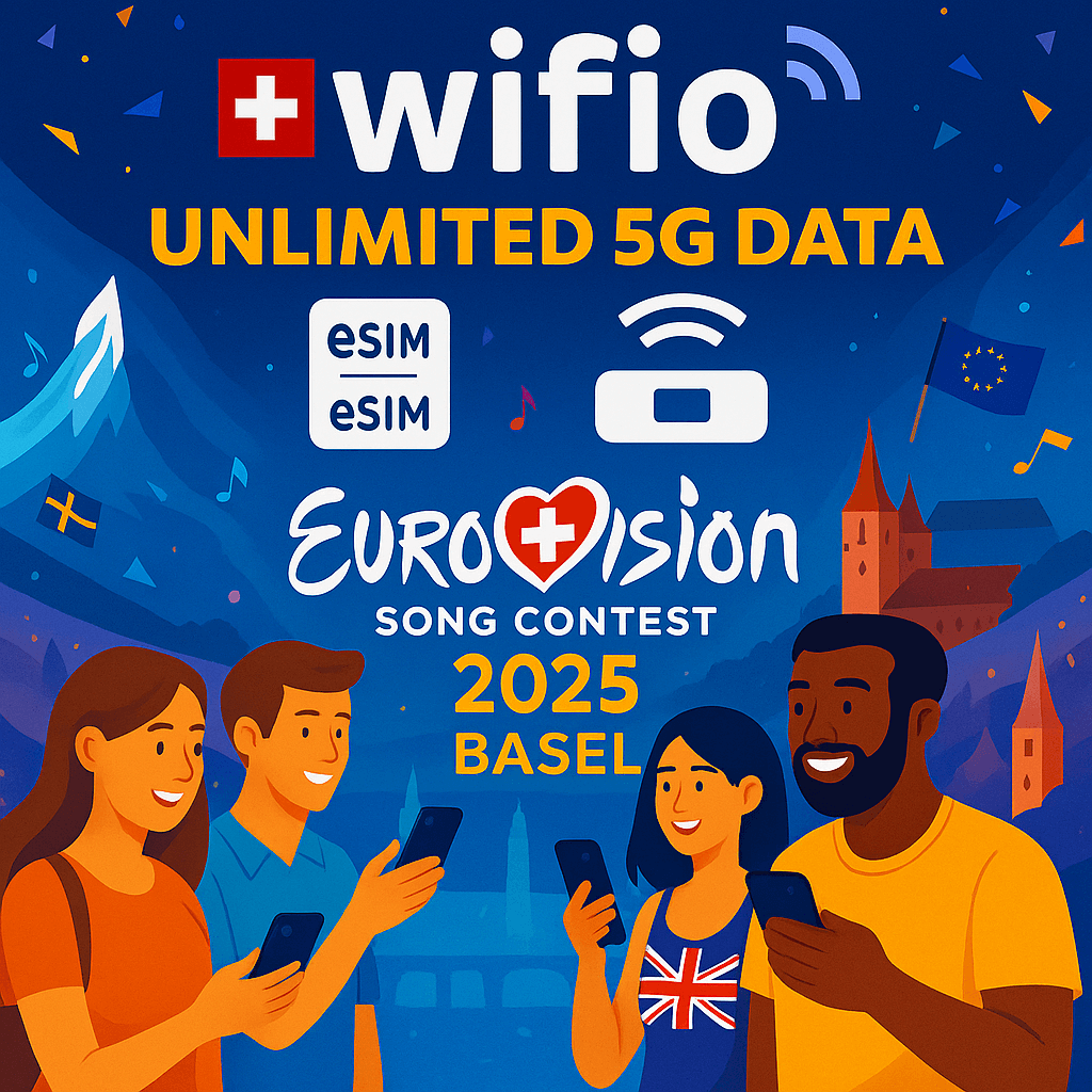Eurovision 2025 Basel: Best eSIM & Pocket WiFi with Unlimited 5G for Visitors