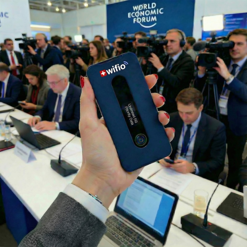 WEF Davos reliable wifi for professional use 5G